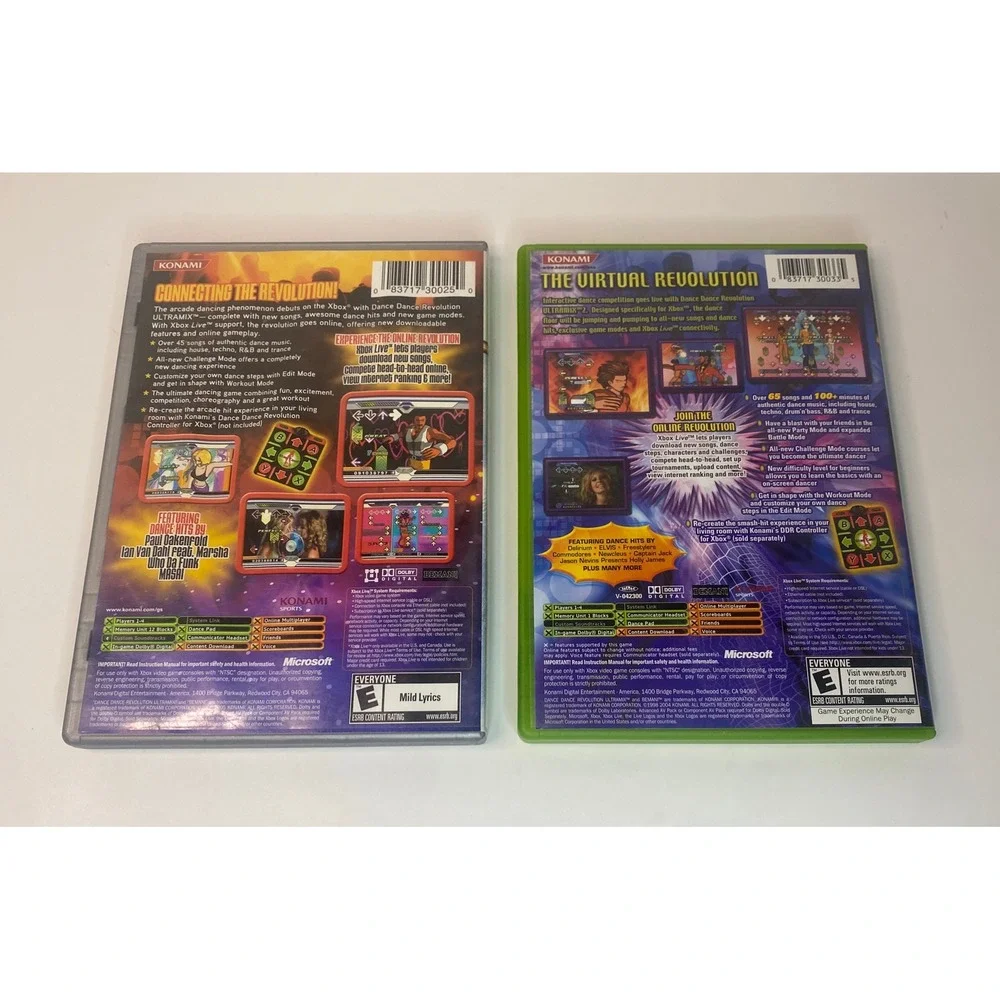 Dance Dance Revolution Ultramix&Ultramix 2. Both CIB. Excellent Condition Tested